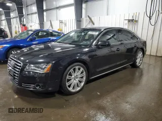 2014 Audi A8 4.0T с VIN WAUR2AFD9EN005044, выставлен на аукционе Copart как лот 54580735 с пробегом 84 267 миль миль и Списание • Salvage title. История ставок и продаж доступна на DreamBid. Изображение 1.