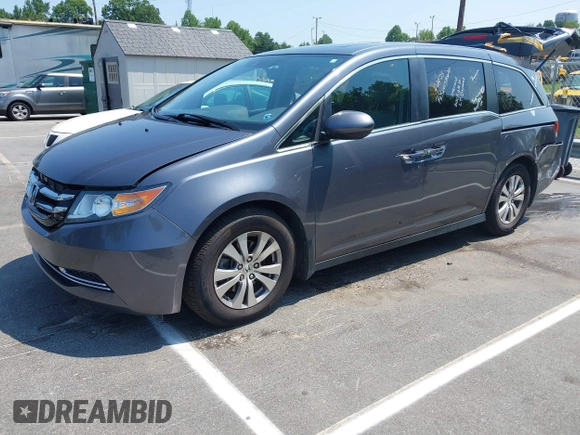 2014 Honda Odyssey EX-L with VIN 5FNRL5H63EB073585, listed as a IAAI auction lot 42673004 with 119,971 mi miles and . Bid and sale history available at DreamBid. Image 19.