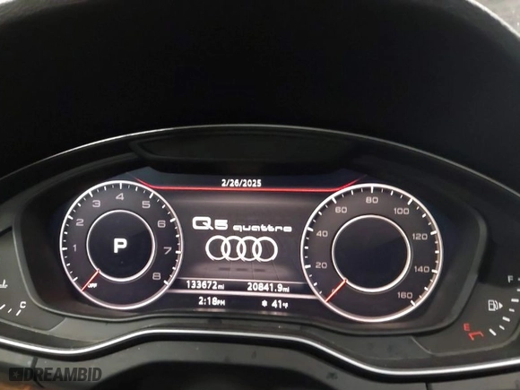 2018 Audi Q5 Premium Plus with VIN WA1BNAFY9J2010653, listed as a IAAI auction lot 41656213 with 133,672 mi miles. Bid and sale history available at carsss.com. Image 7.