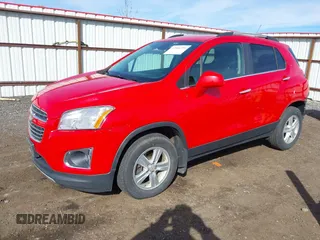 2016 Chevrolet Trax LTZ with VIN KL7CJRSBXGB572279, listed as a IAAI auction lot 41866351 with 97,363 mi miles. Bid and sale history available at carsss.com. Image 2.