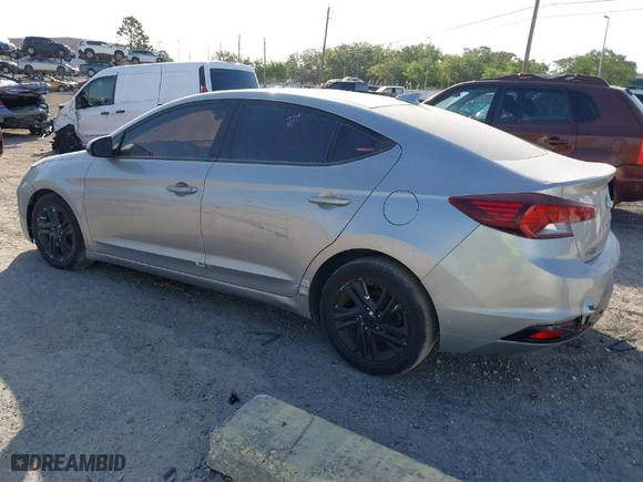 2020 Hyundai Elantra SEL with VIN 5NPD84LFXLH553487, listed as a IAAI auction lot 41154538 with 148,652 mi miles. Bid and sale history available at carsss.com. Image 3.