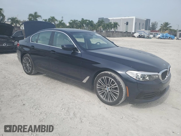 2020 BMW 5 Series 530i with VIN WBAJR3C00LWW70329, listed as a Copart auction lot 62140015 with 26,563 mi miles and Salvage title. Bid and sale history available at DreamBid. Image 4.