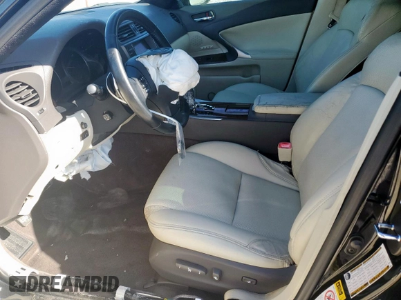 2010 Lexus IS 350 with VIN JTHBE5C26A5024312, listed as a Copart auction lot 58079355 with 165,912 mi miles and Salvage title. Bid and sale history available at DreamBid. Image 7.