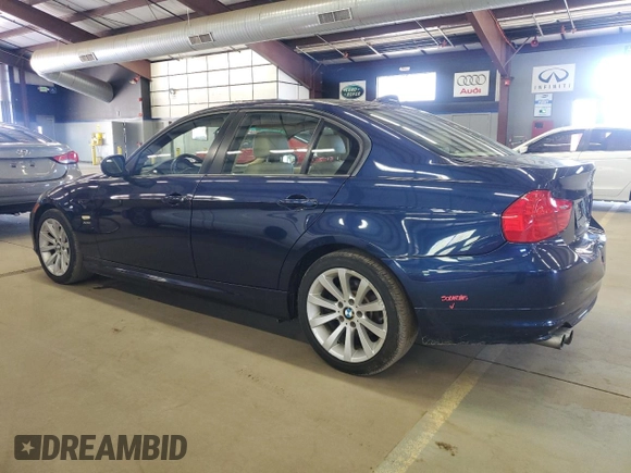 2011 BMW 3 Series 328i xDrive with VIN WBAPK5C52BA657907, listed as a Copart auction lot 52521585 with 131,721 mi miles and Salvage Title. Bid and sale history available at carsss.com. Image 2.