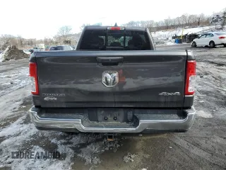 2021 Ram 1500 Big Horn with VIN 1C6RRFBGXMN561932, listed as a Copart auction lot 45969175 with 0 mi miles and Salvage Title. Bid and sale history available at carsss.com. Image 6.