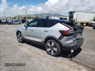 2022 Volvo C40 Ultimate with VIN YV4ED3GB7N2005997, listed as a Copart auction lot 45150623 with 15,828 mi miles. Bid and sale history available at carsss.com. Image 2.