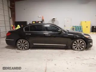 2012 Hyundai Genesis 5.0L with VIN KMHGC4DH3CU162680, listed as a IAAI auction lot 41560376 with 100,879 mi miles. Bid and sale history available at carsss.com. Image 13.