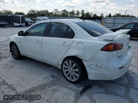 2008 Mitsubishi Lancer GTS with VIN JA3AU86U28U012588, listed as a Copart auction lot 71644484 with 158,345 mi miles and Salvage Title. Bid and sale history available at carsss.com. Image 2.