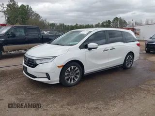 2022 Honda Odyssey EX-L with VIN 5FNRL6H76NB002248, listed as a IAAI auction lot 41818243 with 32,952 mi miles and . Bid and sale history available at DreamBid. Image 2.