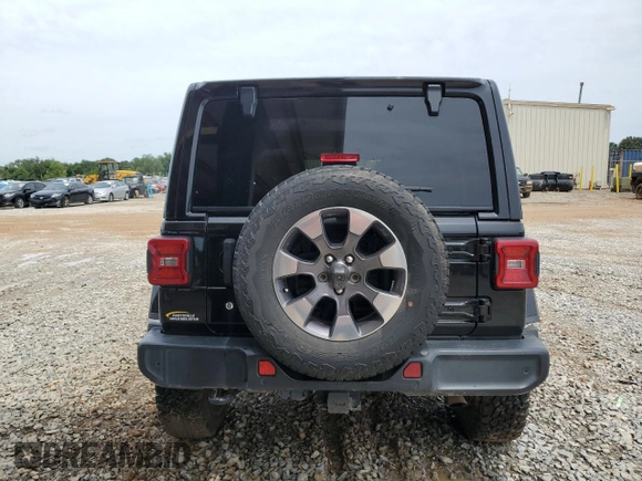 2018 Jeep Wrangler Unlimited Sahara with VIN 1C4HJXEG5JW211272, listed as a Copart auction lot 61765625 with 108,010 mi miles and Salvage title. Bid and sale history available at DreamBid. Image 6.