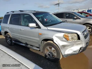 2007 Honda Pilot EX-L with VIN 5FNYF28567B014767, listed as a Copart auction lot 49914795 with 244,759 mi miles and Salvage Title. Bid and sale history available at carsss.com. Image 4.
