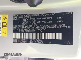 2016 Lexus RX 350 with VIN 2T2BZMCA6GC035793, listed as a IAAI auction lot 42049370 with 136,116 mi miles and . Bid and sale history available at DreamBid. Image 9.