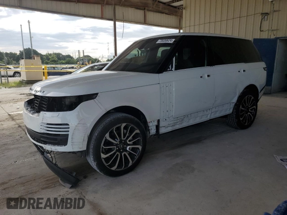 2020 Land Rover Range Rover with VIN SALGR2SU0LA570488, listed as a Copart auction lot 73030624 with 42,616 mi miles and Salvage title. Bid and sale history available at DreamBid. Image 1.