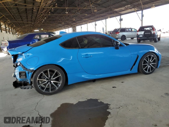 2023 Toyota GR86 with VIN JF1ZNBC13P8750048, listed as a Copart auction lot 67334774 with 35,653 mi miles and Salvage Title. Bid and sale history available at carsss.com. Image 3.