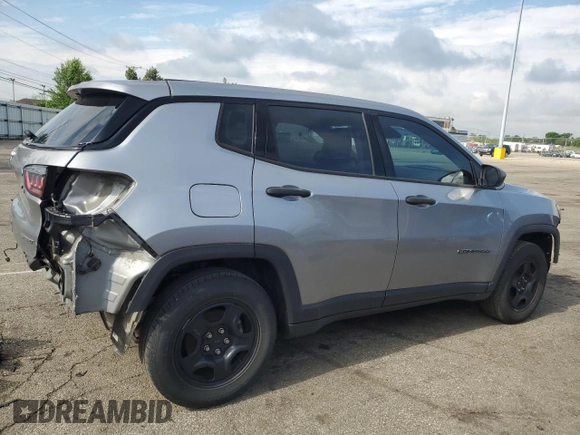 2018 Jeep Compass Sport with VIN 3C4NJCAB5JT272312, listed as a Copart auction lot 56700395 with 131,693 mi miles and Salvage title. Bid and sale history available at DreamBid. Image 3.