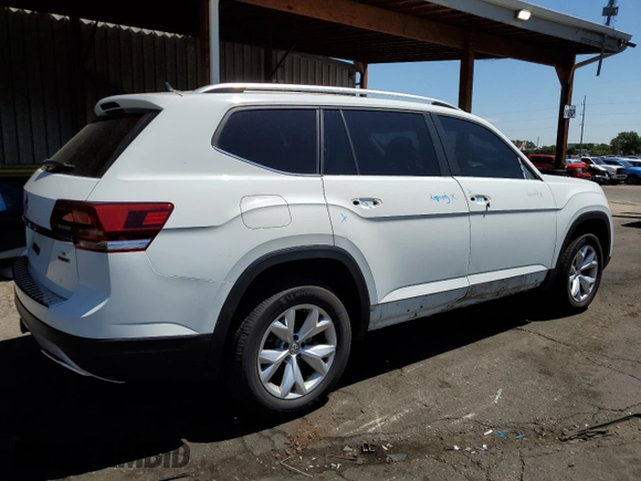 2018 Volkswagen Atlas SE z VIN 1V2LR2CA3JC578563, wystawiony jako Copart lot #58922395 z przebiegiem 68 973 mil mil oraz Szkoda całkowita • Salvage title. Historia ofert i sprzedaży dostępna na DreamBid. Obrazek 3.