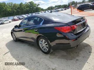 2014 Infiniti Q50 Premium with VIN JN1BV7AP9EM693541, listed as a Copart auction lot 52898005 with 203,157 mi miles and Salvage Title. Bid and sale history available at carsss.com. Image 2.