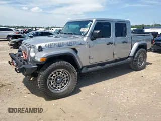 2021 Jeep Gladiator Overland z VIN 1C6HJTFG7ML553116, wystawiony jako Copart lot #58526975 z przebiegiem 75 787 mil mil oraz Szkoda całkowita • Salvage title. Historia ofert i sprzedaży dostępna na DreamBid. Obrazek 1.