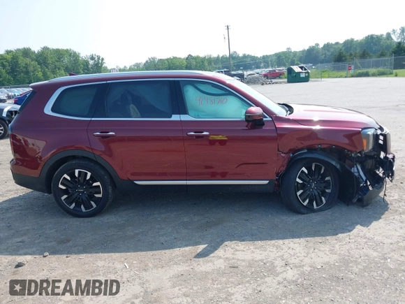 2023 Kia Telluride SX X-Pro with VIN 5XYP5DGC8PG376862, listed as a IAAI auction lot 42481710 with 17,517 mi miles and . Bid and sale history available at DreamBid. Image 13.