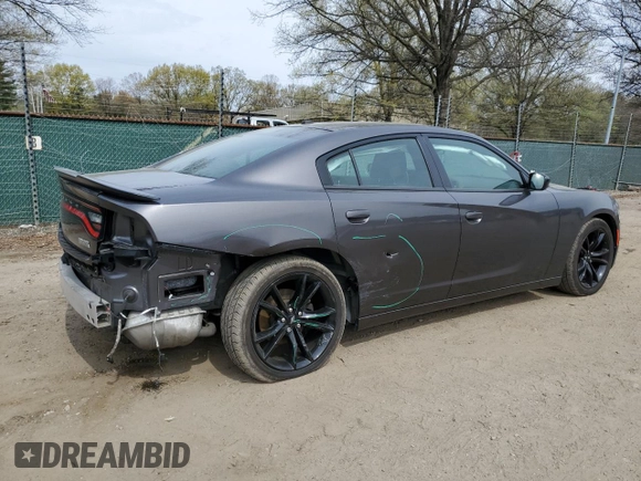 2018 Dodge Charger SXT with VIN 2C3CDXBG9JH337532, listed as a Copart auction lot 52203795 with 82,392 mi miles and Salvage Title. Bid and sale history available at DreamBid. Image 3.