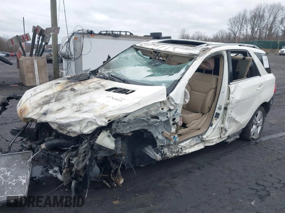 2012 Mercedes-Benz M 350 with VIN 4JGDA2EB2CA050025, listed as a IAAI auction lot 41743015 with Not Provided miles and . Bid and sale history available at DreamBid. Image 2.