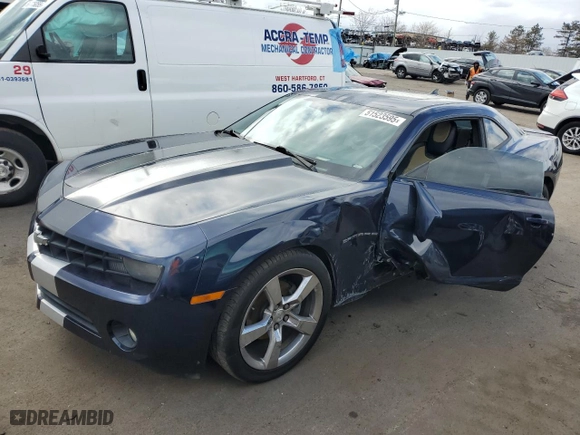 2011 Chevrolet Camaro 2LT with VIN 2G1FC1ED3B9128964, listed as a Copart auction lot 51523595 with 0 mi miles and Salvage Title. Bid and sale history available at carsss.com. Image 1.