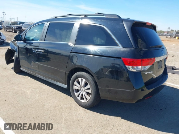 2015 Honda Odyssey EX-L with VIN 5FNRL5H68FB079528, listed as a IAAI auction lot 41893783 with 90,371 mi miles and . Bid and sale history available at DreamBid. Image 3.