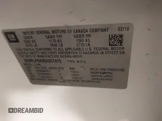 2016 Chevrolet Equinox LT with VIN 2GNFLFEK8G6257415, listed as a IAAI auction lot 42000487 with 76,762 mi miles and . Bid and sale history available at carsss.com. Image 9.