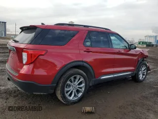 2021 Ford Explorer XLT with VIN 1FMSK8DH9MGC51416, listed as a Copart auction lot 46912555 with 34,271 mi miles and Salvage Title. Bid and sale history available at DreamBid. Image 3.
