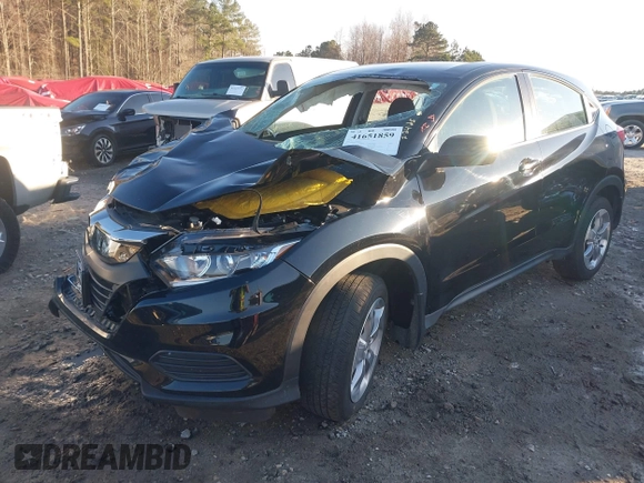 2021 Honda HR-V LX with VIN 3CZRU5H32MM730335, listed as a IAAI auction lot 41651859 with 1 mi miles. Bid and sale history available at carsss.com. Image 17.