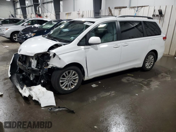 2013 Toyota Sienna XLE AAS with VIN 5TDYK3DC9DS330919, listed as a Copart auction lot 59094495 with 147,638 mi miles and Salvage title. Bid and sale history available at DreamBid. Image 1.