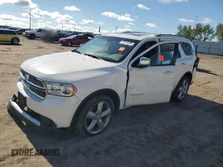 2012 Dodge Durango Citadel with VIN 1C4RDJEGXCC322347, listed as a Copart auction lot 57319265 with 177,552 mi miles and Salvage title. Bid and sale history available at DreamBid. Image 1.