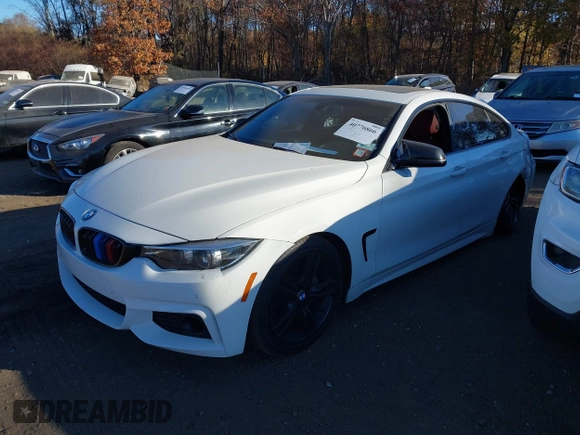 2019 BMW 4 Series 440i xDrive with VIN WBA4J7C57KBM74773, listed as a IAAI auction lot 40770866 with 79,382 mi miles and . Bid and sale history available at carsss.com. Image 17.
