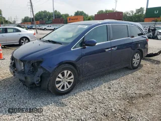 2016 Honda Odyssey EX-L z VIN 5FNRL5H64GB099258, wystawiony jako Copart lot #60989665 z przebiegiem 123 167 mil mil oraz Szkoda całkowita • Salvage title. Historia ofert i sprzedaży dostępna na DreamBid. Obrazek 1.