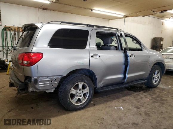 2011 Toyota Sequoia SR5 with VIN 5TDBY5G16BS048406, listed as a Copart auction lot 46434295 with 136,739 mi miles and Salvage Title. Bid and sale history available at carsss.com. Image 3.