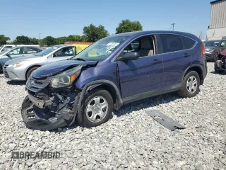 2013 Honda CR-V LX with VIN 3CZRM3H36DG704596, listed as a Copart auction lot 51086965 with 159,392 mi miles and Salvage Title. Bid and sale history available at carsss.com. Image 1.