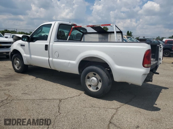 2005 Ford F-250 XL с VIN 1FTNF20575EB70989, выставлен на аукционе Copart как лот 61671485 с пробегом 126 995 миль миль и Чистый • Clean title. История ставок и продаж доступна на DreamBid. Изображение 2.