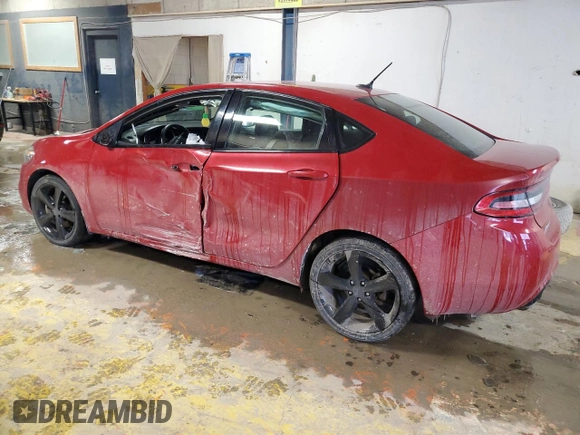 2016 Dodge Dart SXT with VIN 1C3CDFBB6GD539975, listed as a Copart auction lot 45811855 with 62,629 mi miles and Salvage Title. Bid and sale history available at carsss.com. Image 2.