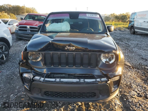 2021 Jeep Renegade Jeepster with VIN ZACNJCAB8MPM18162, listed as a Copart auction lot 81050164 with 37,526 mi miles and Salvage title. Bid and sale history available at DreamBid. Image 5.