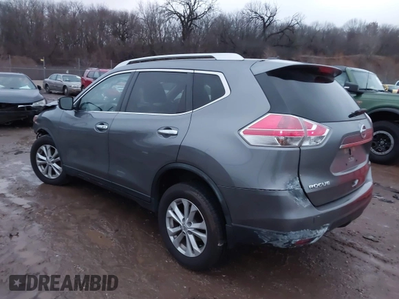 2016 Nissan Rogue SV with VIN KNMAT2MV1GP694986, listed as a IAAI auction lot 41109354 with 63,794 mi miles and . Bid and sale history available at carsss.com. Image 3.