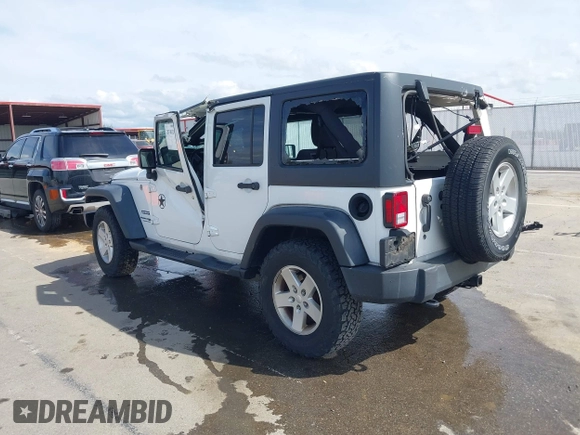 2018 Jeep Wrangler Unlimited Sport S with VIN 1C4BJWDG3JL810853, listed as a IAAI auction lot 42074032 with 141,942 mi miles and . Bid and sale history available at DreamBid. Image 3.