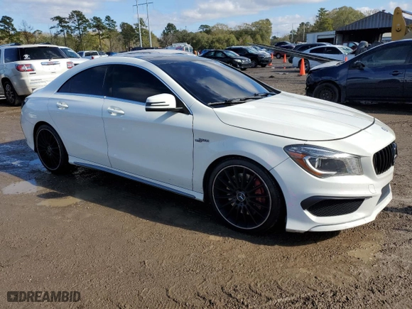 2014 Mercedes-Benz CLA-Class CLA 45 AMG with VIN WDDSJ5CB6EN142031, listed as a Copart auction lot 88348295 with 115,202 mi miles and Salvage Title. Bid and sale history available at carsss.com. Image 4.