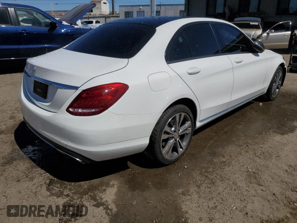 2015 Mercedes-Benz C 300 Luxury with VIN 55SWF4KB6FU022379, listed as a Copart auction lot 49899215 with 107,168 mi miles and Salvage Title. Bid and sale history available at DreamBid. Image 3.