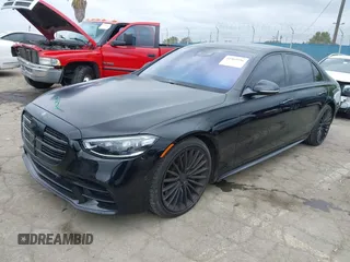 2021 Mercedes-Benz S 580 with VIN W1K6G7GB4MA042831, listed as a IAAI auction lot 41969596 with 40,625 mi miles and . Bid and sale history available at DreamBid. Image 2.