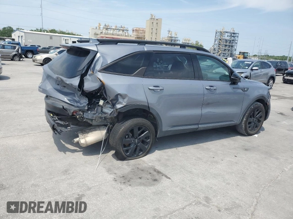 2023 Kia Sorento X-Line S with VIN 5XYRLDLC8PG161146, listed as a Copart auction lot 52100455 with 24,776 mi miles and Salvage Title. Bid and sale history available at DreamBid. Image 3.