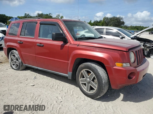 2008 Jeep Patriot Sport with VIN 1J8FT28W18D799581, listed as a Copart auction lot 50605455 with 142,809 mi miles and Salvage Title. Bid and sale history available at carsss.com. Image 4.