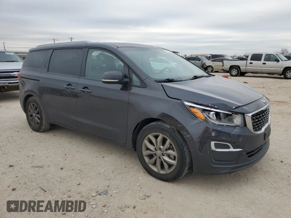 2021 Kia Sedona EX with VIN KNDMB5C19M6661901, listed as a Copart auction lot 88771905 with 93,987 mi miles and Salvage Title. Bid and sale history available at carsss.com. Image 4.