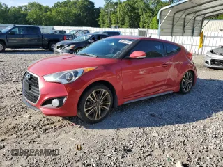 2016 Hyundai Veloster Turbo with VIN KMHTC6AE0GU279398, listed as a Copart auction lot 61384105 with 88,706 mi miles and Salvage title. Bid and sale history available at DreamBid. Image 1.