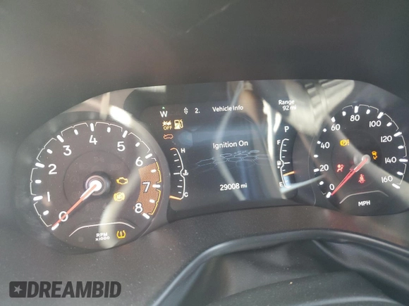 2024 Jeep Compass Trailhawk с VIN 3C4NJDDN5RT137399, выставлен на аукционе Copart как лот 57471105 с пробегом 29 008 миль миль и Списание • Salvage title. История ставок и продаж доступна на DreamBid. Изображение 9.