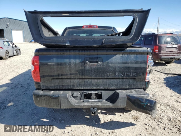2021 Toyota Tundra Platinum with VIN 5TFAY5F16MX021555, listed as a Copart auction lot 46720185 with 136,112 mi miles and Salvage title. Bid and sale history available at DreamBid. Image 6.